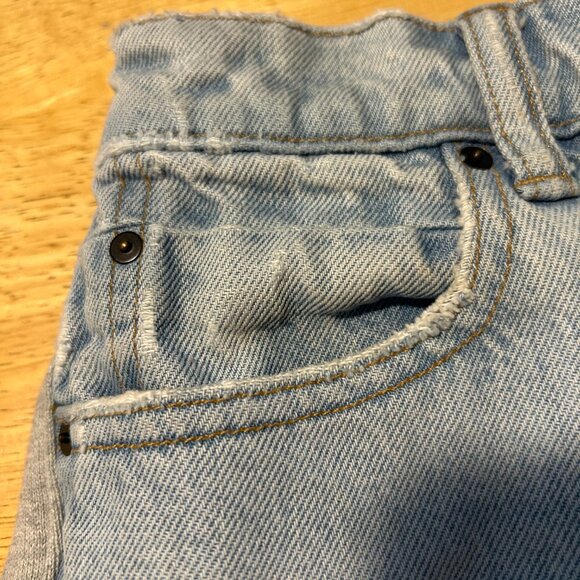 Womens Alexander Wang Ride Clash Light Blue Gray Track Pant Combo Denim Jeans 24 - Picture 4 of 14